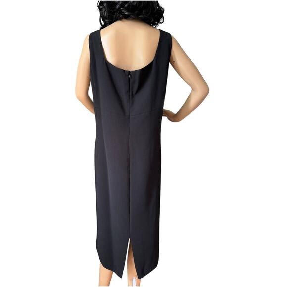 Tahari Arthur S. Levine Black Sequin Sleeveless Square Neckline dress size 20W - Picture 9 of 12